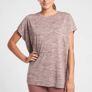 Athleta Release Tee Breezy Heather Small